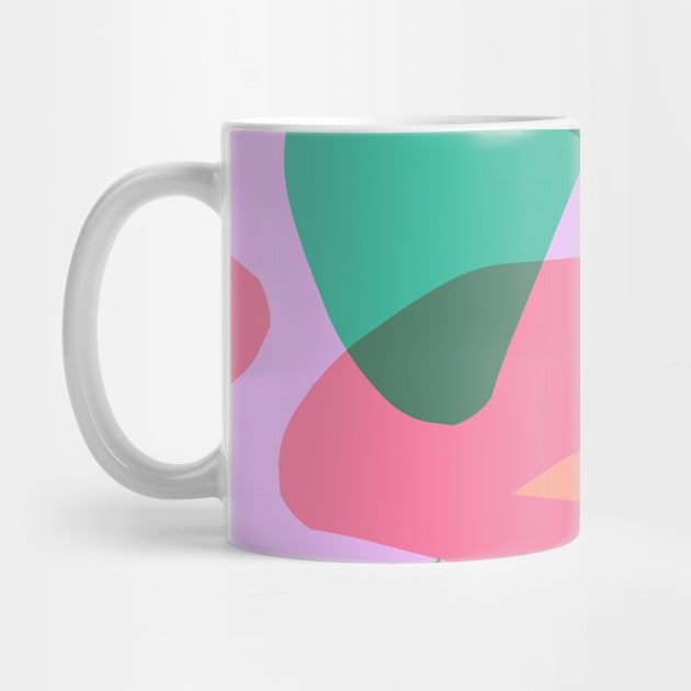 Pocket - ABSTRACT CAMOUFLAGE PINK GREEN by ninoladesign